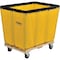 Global Industrial 12 Bushel, Yellow Vinyl Basket Bulk Truck, Unassembled, 36L x 26W x 33-1/2H 800356YL - alternate 1